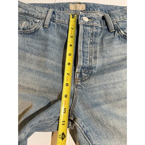 MOTHER Mens Stubbie Chaser Shoo! Wash Size 30 Ankle Jeans Button Fly Light Wash - Picture 12 of 14